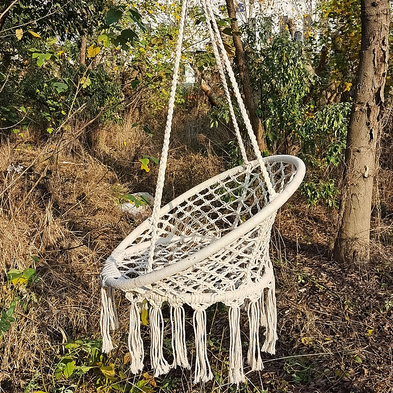2025 북유럽 정원 수제 니트 라운드 교수형 해먹 야 - Kids Outdoor Hammock 리뷰 및 가격