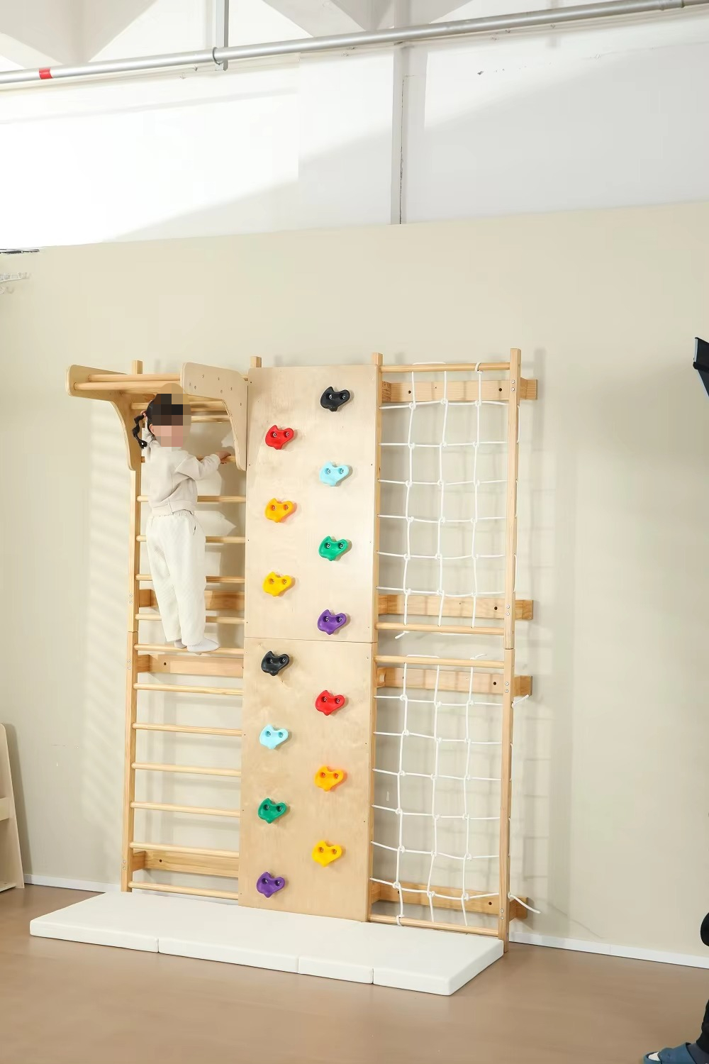 재고 있음 실내 몽키 바 어린이용 나무 등반 프레임 실 - Kids Outdoor Wooden Climbing Frame 리뷰 및 가격