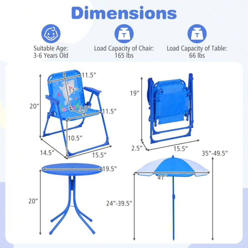 어린이 피크닉 테이블 야외 세트(접이식 의자 2개와 유 - Kids Outdoor Folding Table 리뷰 및 가격