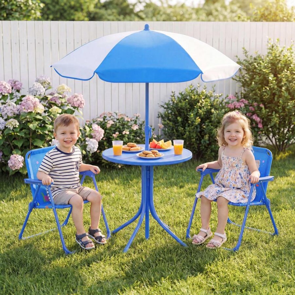 어린이 피크닉 테이블 야외 세트(접이식 의자 2개와 유 - Kids Outdoor Folding Table 리뷰 및 가격